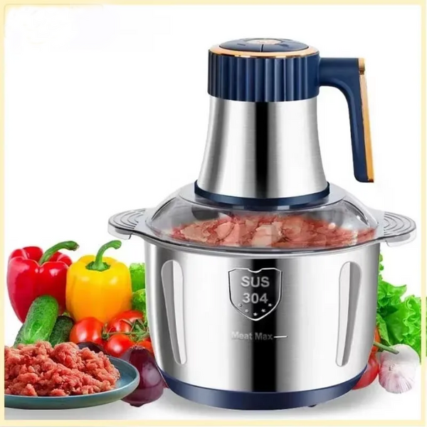 5L Electric Meat Grinder & Food Chopper Stainless Steel, Multifunctional Slicer & Processor